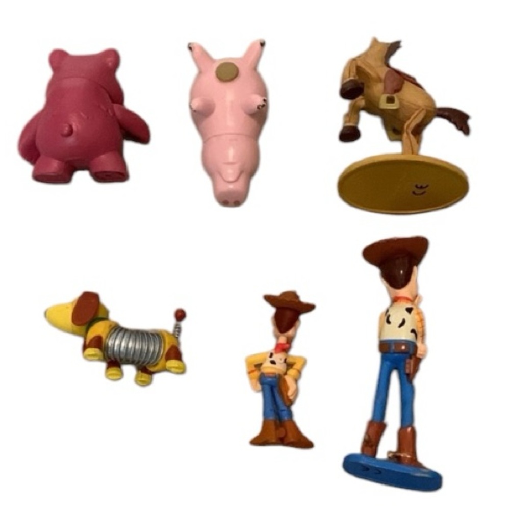Disney Pixar Toy Story 6 Piece Figures Lot Woody Hammy Slinky Etc - Picture 2 of 9